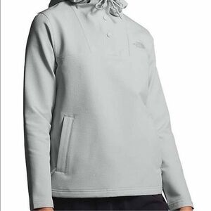 Women’s The North Face Tekno Ridge Light Gray Pullover Jacket Hoodie